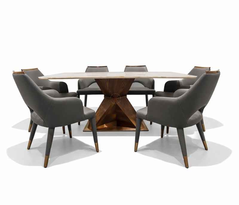 Image 2 for DT ONYEX 170*90+ BASE H-31 WALNUT+ DC 1051 GREY 6+1