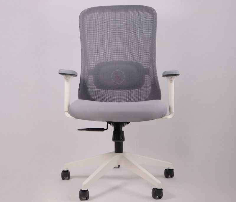 Image 2 for Hawk MB Grey White  Ergonomic High-Back Mesh Office Chair  Adjustable Height  Revolving Study Work from Home Chair Computer Desk Chair  Back Lumbar Support  Ergonomic Chair  Tilting  Arm Support
