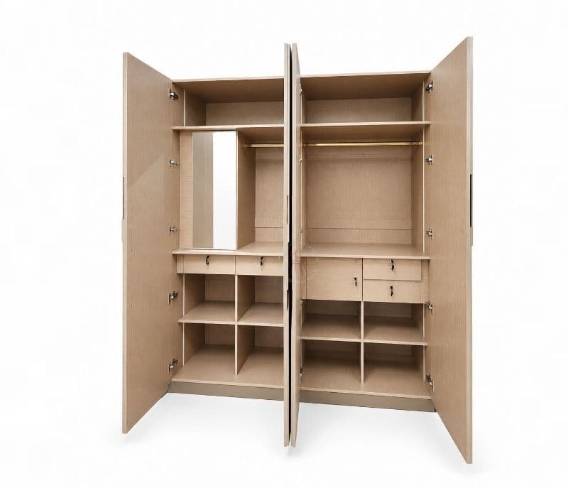 Image 5 for 21004 Bedroom Set King Size Hydraulic Bed  2 Bed Side Tables & Wardrobe (WF)