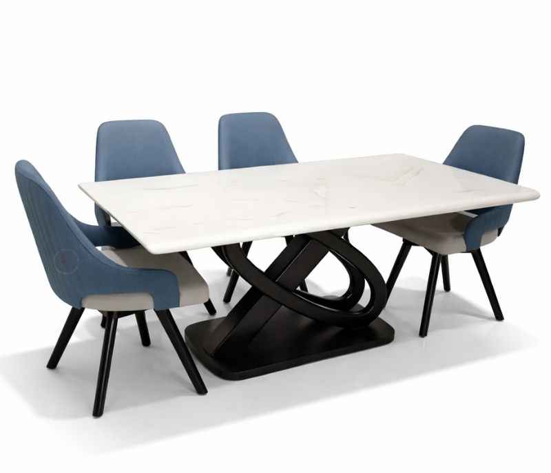 Image 3 for Dining Table-52 /Dining Chair-405 R+OLEC Marble Top