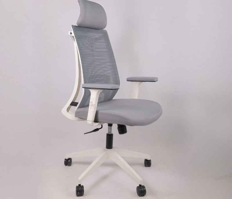 Image 2 for Twister HB White Ergonomic High-Back Mesh Office Chair  Adjustable Height  Revolving Study Work from Home Chair (WFH)/Computer Desk Chair  Back Lumbar Support  Ergonomic Chair  Tilting  Arm Support