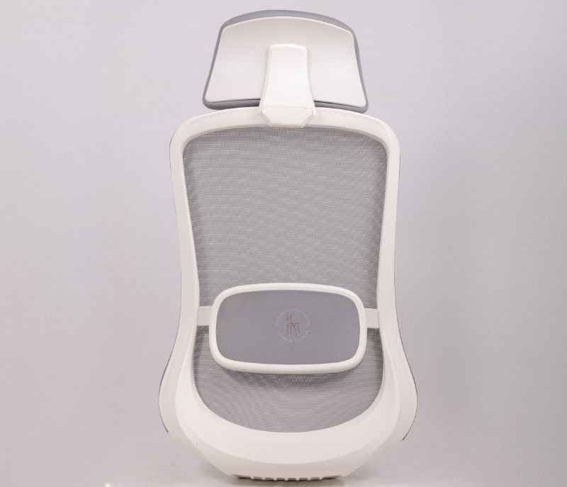 Image 11 for Hawk HB Grey White  Ergonomic High-Back Mesh Office Chair  Adjustable Height  Revolving Study Work from Home Chair Computer Desk Chair  Back Lumbar Support  Ergonomic Chair  Tilting  Arm Support
