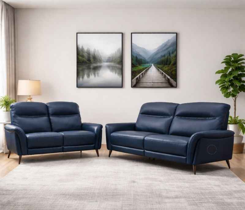 6664  3+2 Static Half Leather (SKN)