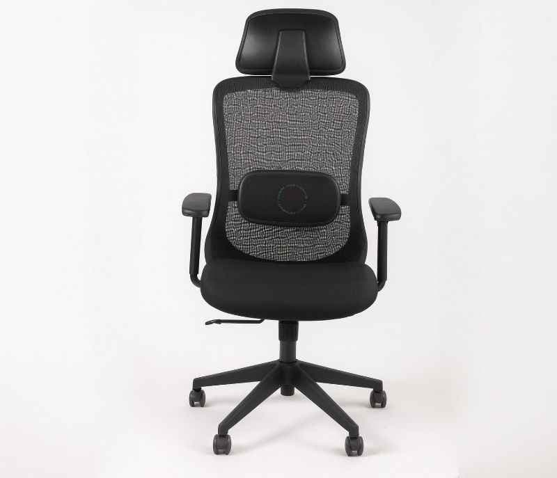 Image 7 for Hawk HB Black Ergonomic High-Back Mesh Office Chair  Adjustable Height  Revolving Study Work from Home Chair Computer Desk Chair  Back Lumbar Support  Ergonomic Chair  Tilting  Arm Support