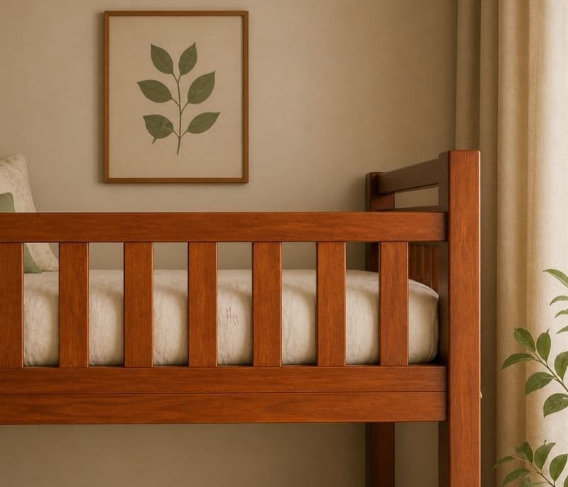 Image 4 for The Cozy-Climb Bunker Bed In Solid Mahogany Wood (WH)(BWD)(BTM)(EC)