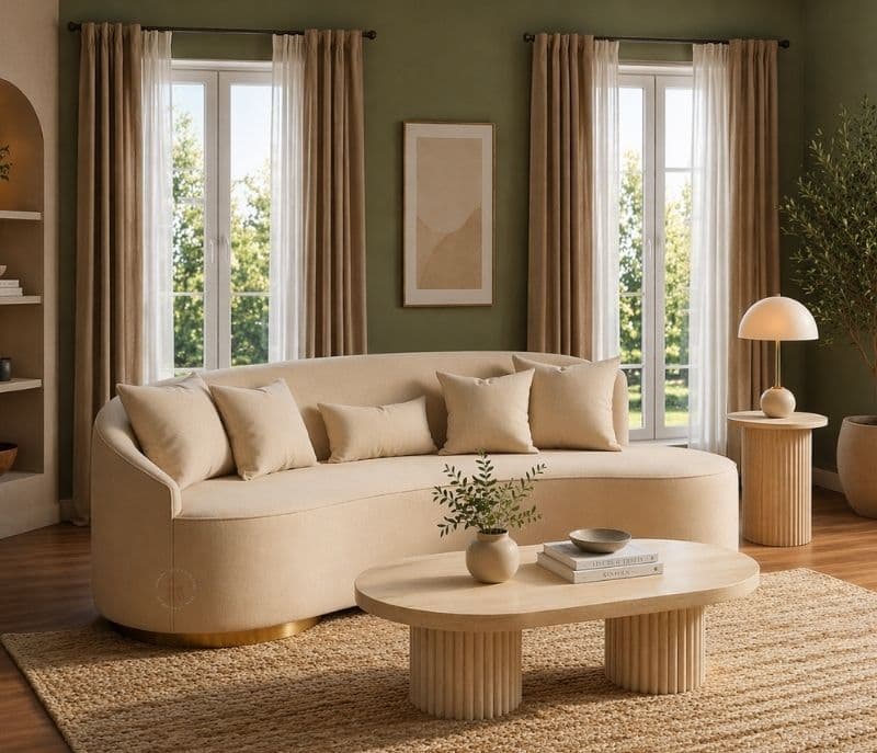 Image 3 for Osbert Premium Curved Sofa