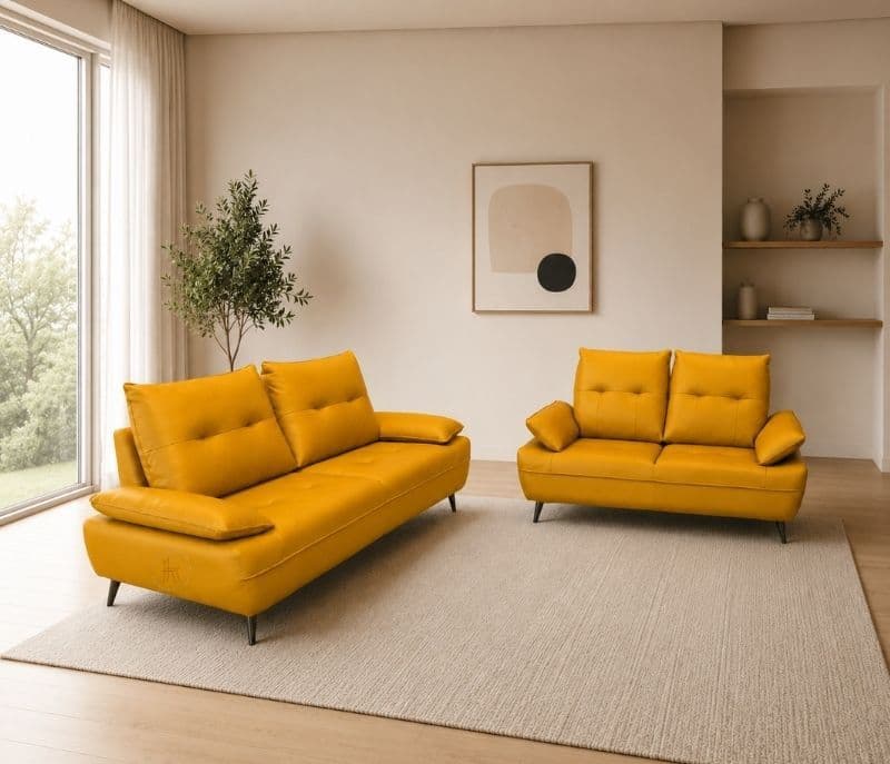 ZM973 Sofa Set 3+2 Body Touch Leather (BWD)