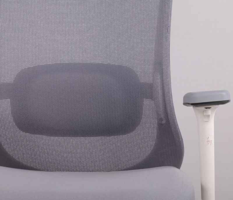 Image 9 for Hawk MB Grey White  Ergonomic High-Back Mesh Office Chair  Adjustable Height  Revolving Study Work from Home Chair Computer Desk Chair  Back Lumbar Support  Ergonomic Chair  Tilting  Arm Support