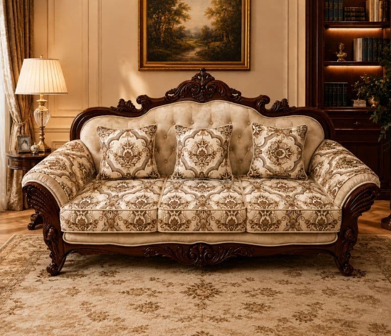 Image 4 for Carving Haritage Sofa Set 3+2+2+CT Seater (OWD)