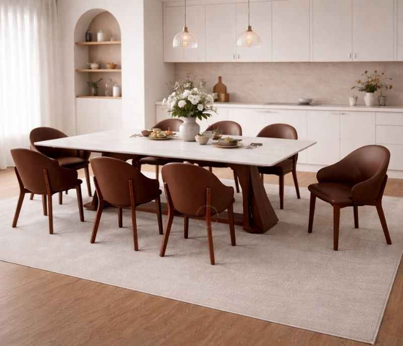 :DT 829/DC329 Onyex Marble Top With Base Ash Wood (HYD)