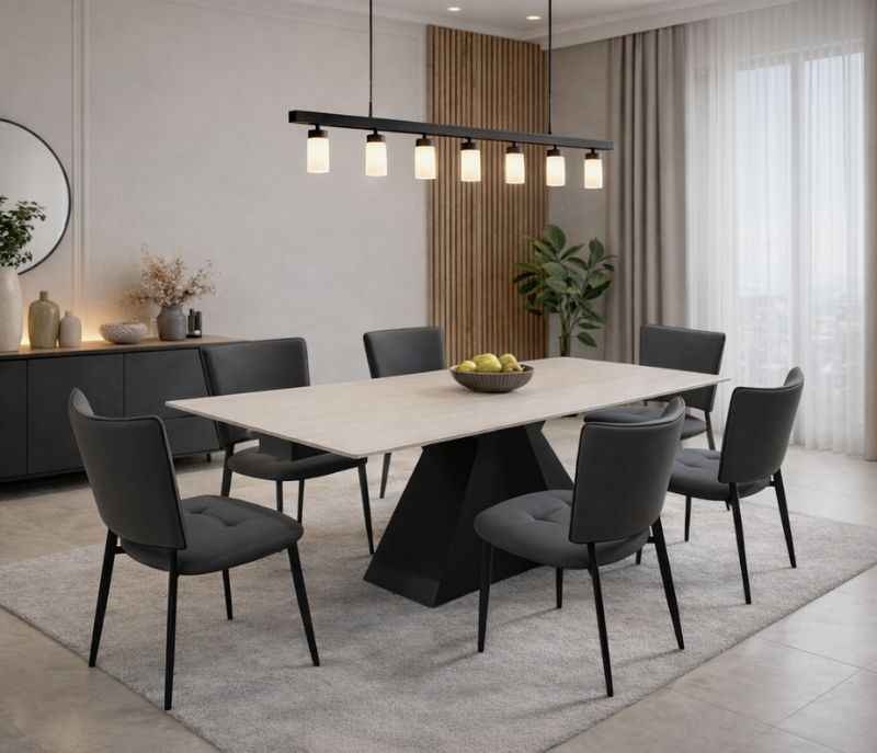 1901/0028 6 seater Dining Table (DHS)(WF)