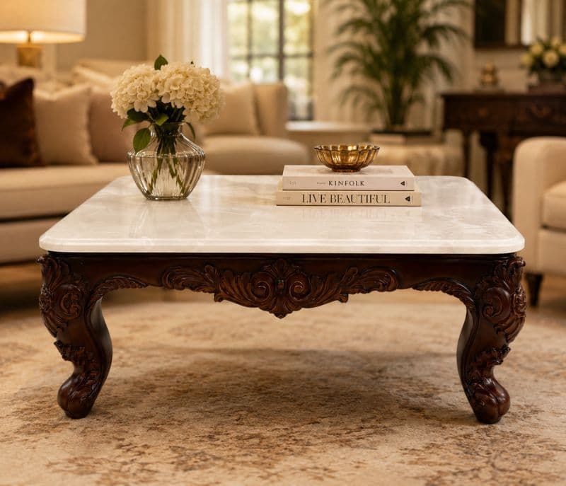 Image 5 for Carving Haritage Sofa Set 3+2+2+CT Seater (OWD)
