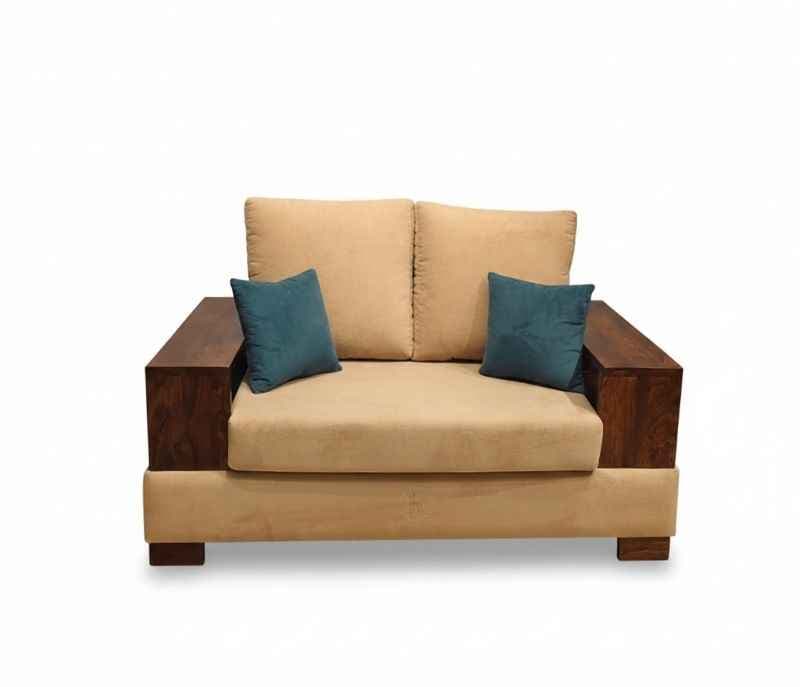 Image 10 for Box 3+2 Living Sofa Set with Divider Suede Velvet Fabric (BSK)(HYD)(WF)