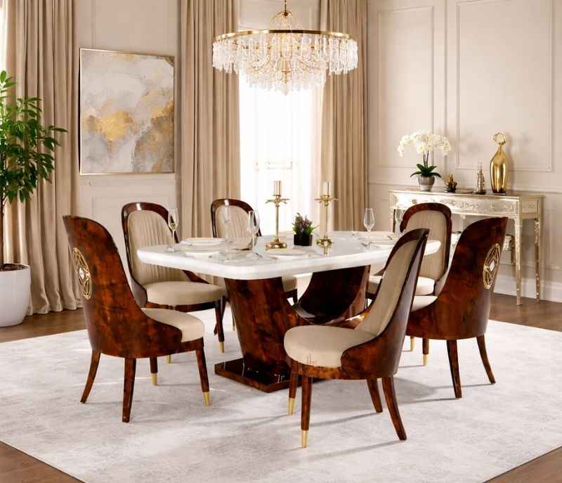 Bacha Polyster 1+6 Dining Set (OWD)