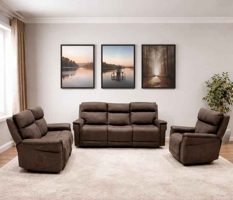 70693M Recliner 3+2+1 (3+2 power Recliner & 1 seater Manual With Rocking) (CP OTD)