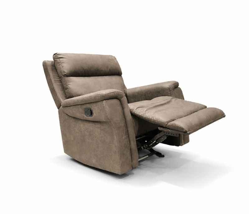 Image 16 for 70693 Single Motor 3+2 Power Recliner + 1 Seater Manual With Rocking Micro Suede Fabric