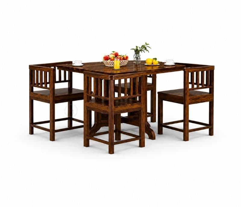 Image 4 for Vitaly Solid Sheesham Wood Dining Set  (APT_PKU)