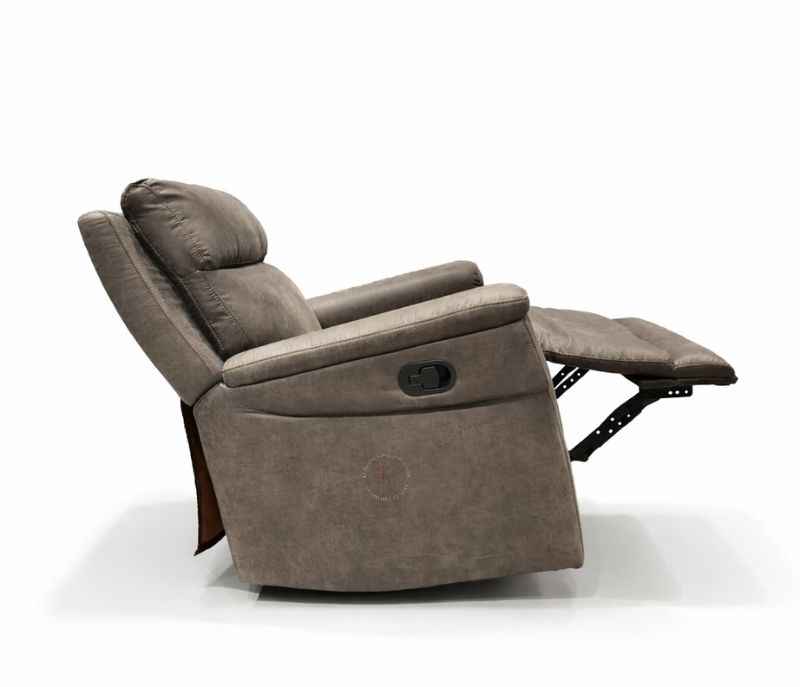 Image 17 for 70693 Single Motor 3+2 Power Recliner + 1 Seater Manual With Rocking Micro Suede Fabric