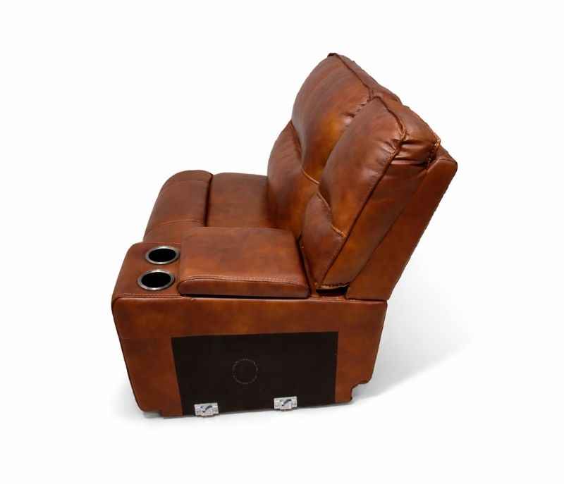 Image 21 for UX-Series 7004 Modern 3+2+1 Leather Sofa Set with Archtectural Metal Base (EC)