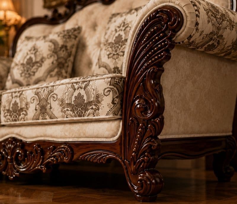 Image 6 for Carving Haritage Sofa Set 3+2+2+CT Seater (OWD)