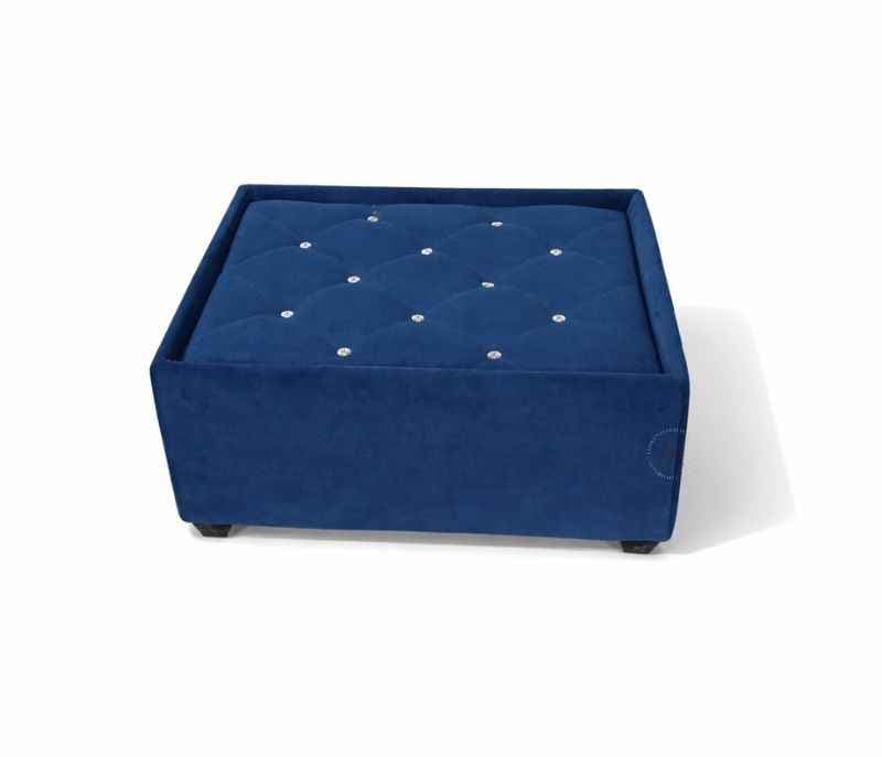 Image 3 for Center Table With Fabric Top And Wooden Base (WH OTD)