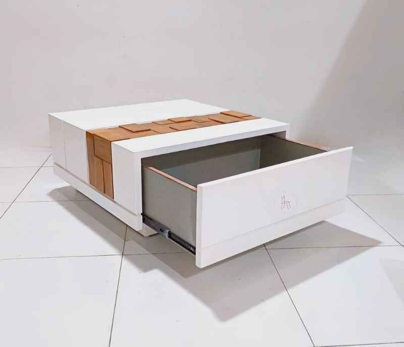 Image 4 for Center Table New Wooden And Pu Top (WH OTD)