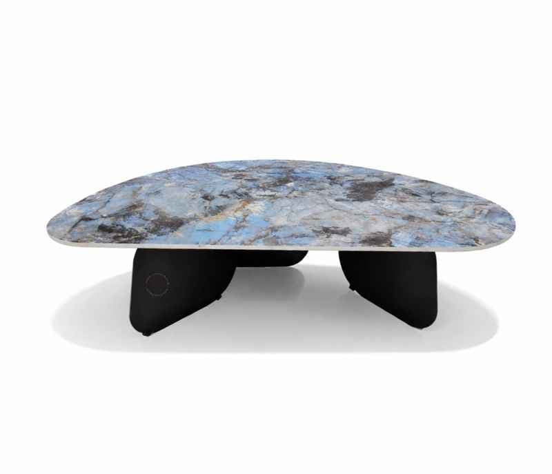 Image 4 for AH2460 Centre Table Ceramic Top And Black Metal Base (HYD OTD)