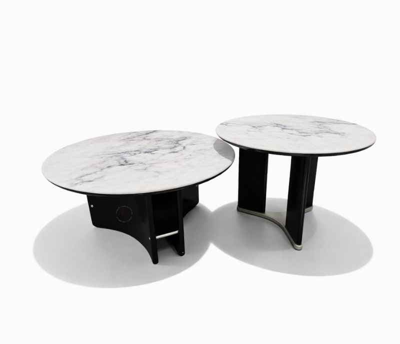 Image 2 for Center Table+ Corner Table B779 Marble Top Wood Base (HYD)