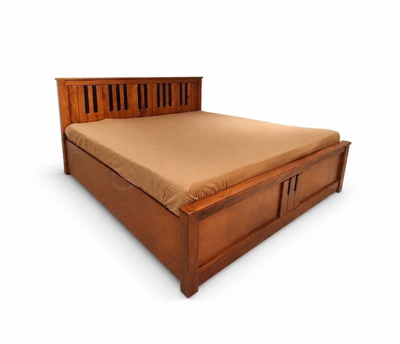 Image 6 for Piano King Size Hydraulic Box strorage  Mahogany Wood