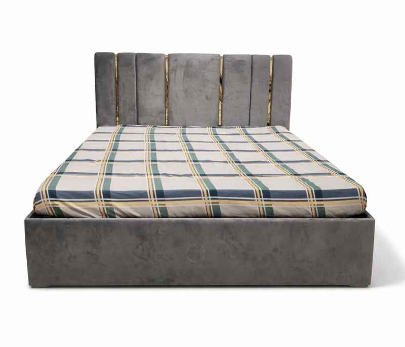 Image 4 for LUX King Sized Bed With Storage and Drawer Cot (MDF | Grey) (EC)