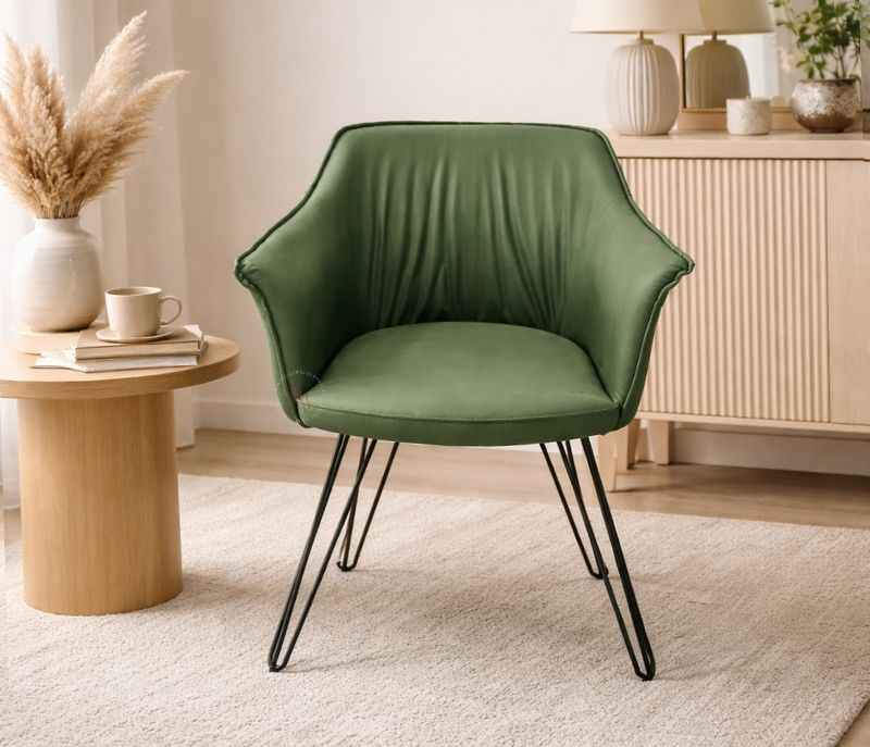 Relax Chair 8058 Green Artifical Leather (HYD OTD)