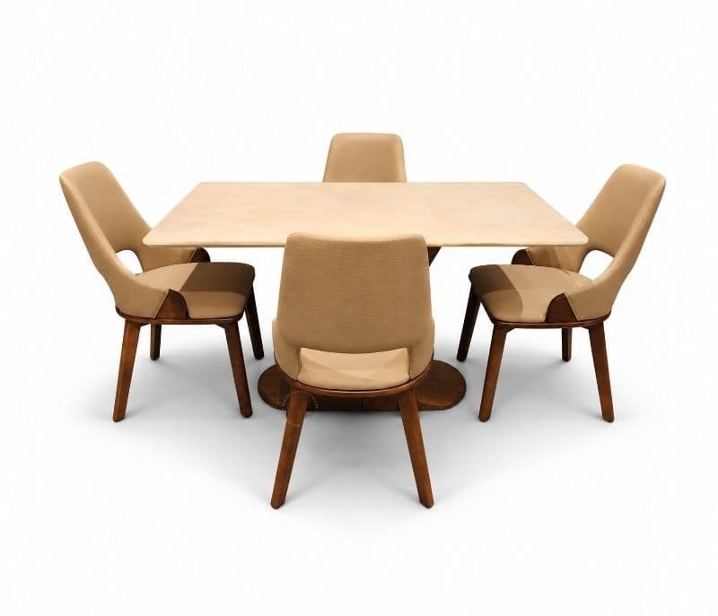 Image 9 for Dining Table 4+1 - 102/2513 Marble Top (CP)