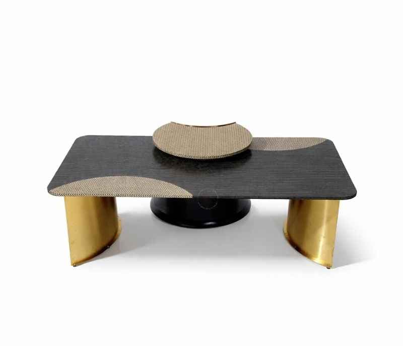 Image 3 for A54-1+1-CT Center Table With Marble Top And Metal Base (WH OTD)