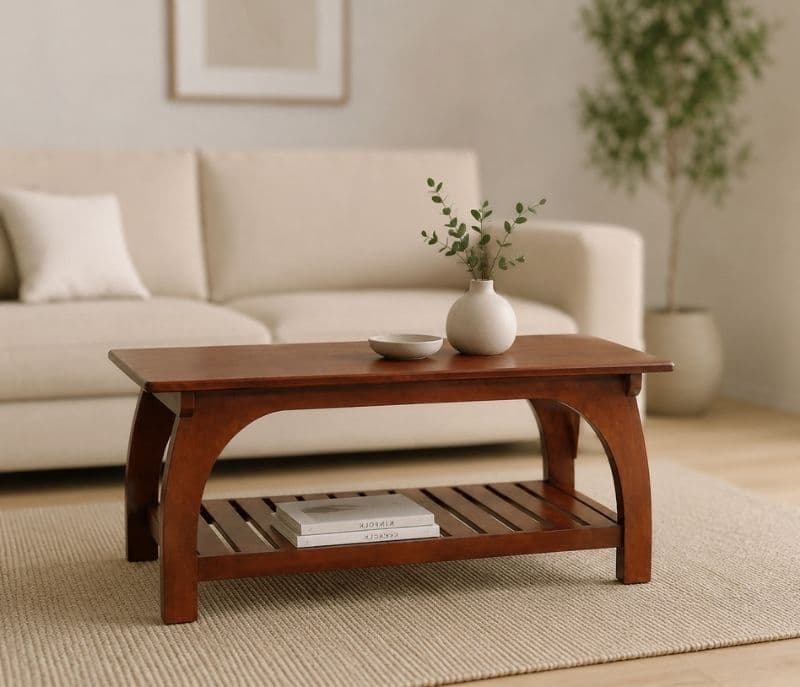 Candy Center Table Solid Rubber Wood (ZAM) (OWD)