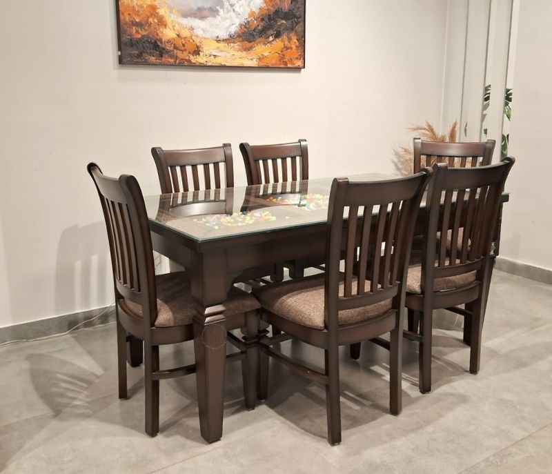 Damro 6+1 Assam Teak Wood+ Ply Veneer Top (EC)