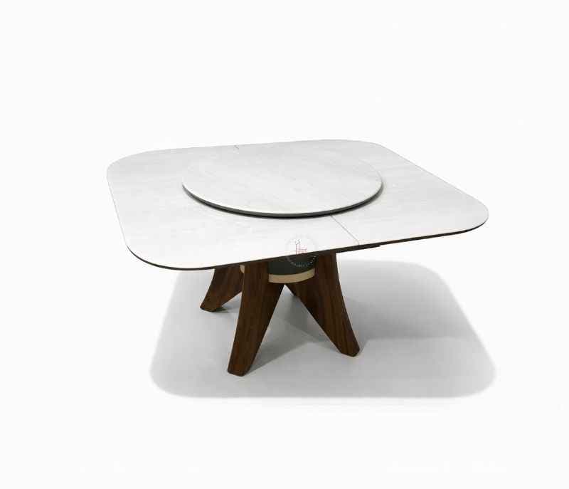 Image 9 for Expandable Dinning Table 662. Chair 125 Artificial Marble Top  1+6