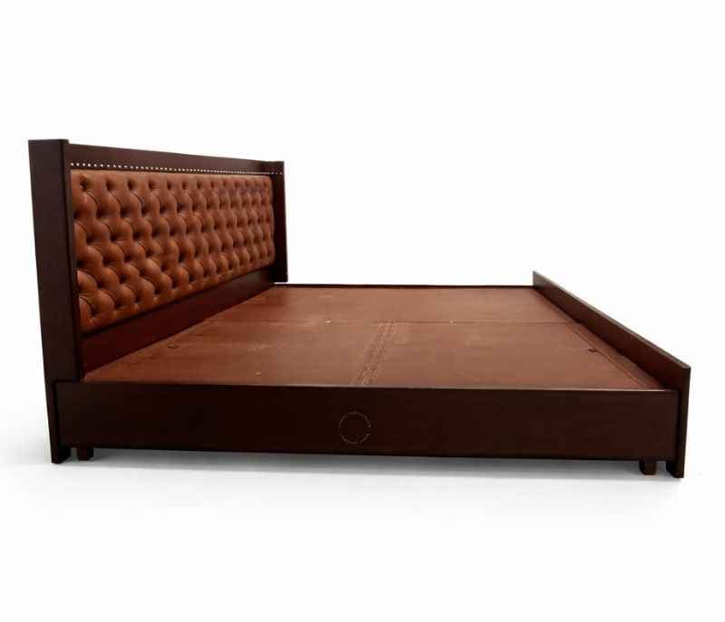 Image 9 for Chester King Sized Bed with Box Storage (Block Board, Dark Brown) (HYD)(BS - BSK)(WF)(BTM)(KORA)(BS-EC)
