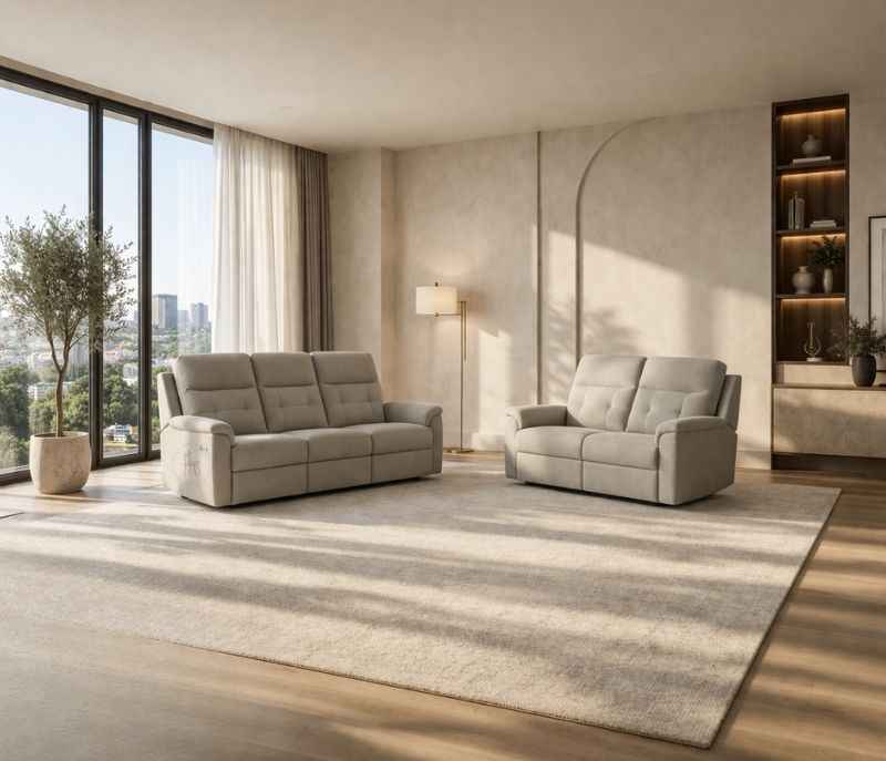 R6 3 Seater + 1 Recliner + 1 Recliner Manual Seater (OTD)