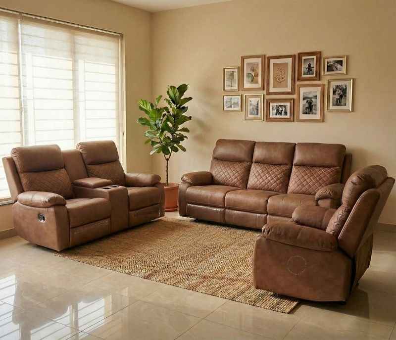R20 3+2+1 Motorized Sofa (SKN)(BSK)
