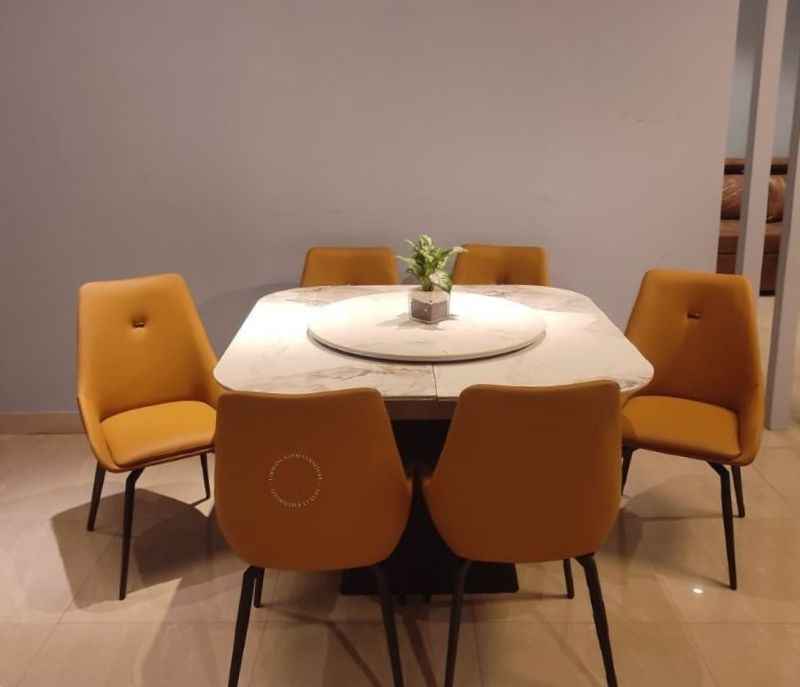 Image 2 for DT 6177/DC 971 1+6 Dining Set Marble Top (WF OTD)