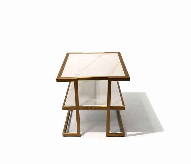 Image 3 for 8048 Centre Table With Marble Top And Metal Base (HYD OTD)