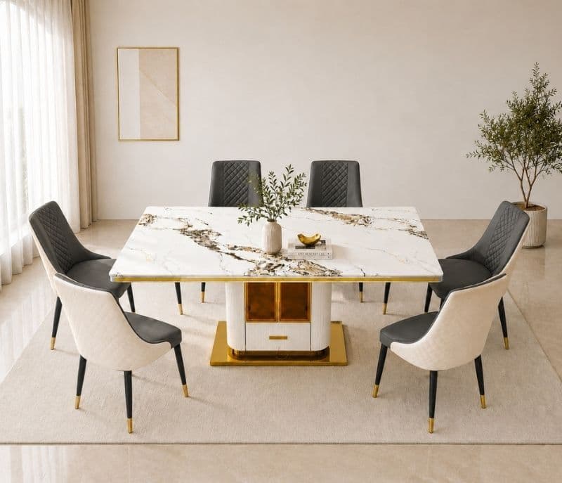 Imported Dining Set-C604-3995-1 Table/Y10 Chair