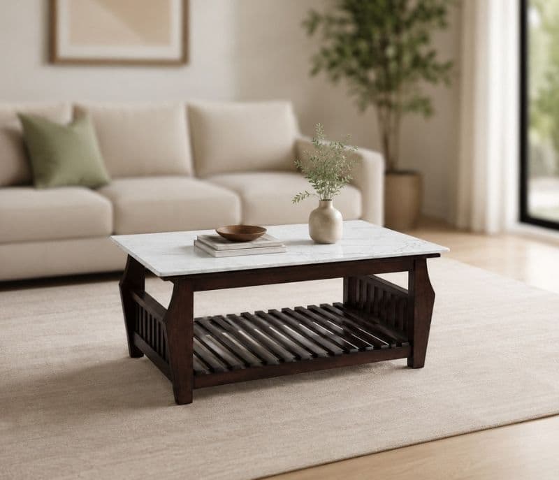 Nexon Center Table Solid Rubber Wood (ZAM) (OWD)