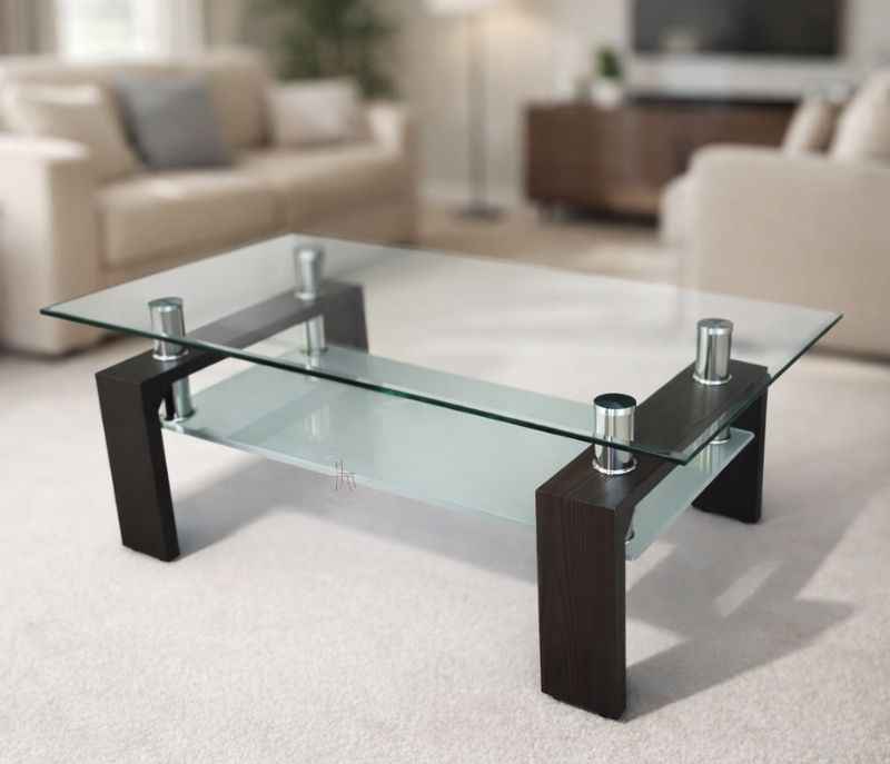 40520 CT Color Brown And Black Glass Top (SV)