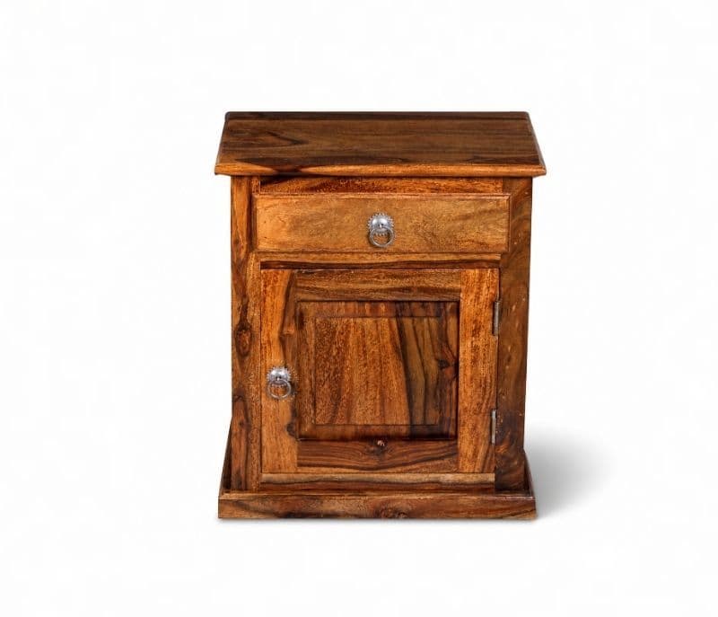 Image 5 for Pac Bed Side Table Solid Sheesham Wood Honey Finish (SCV _PKU)