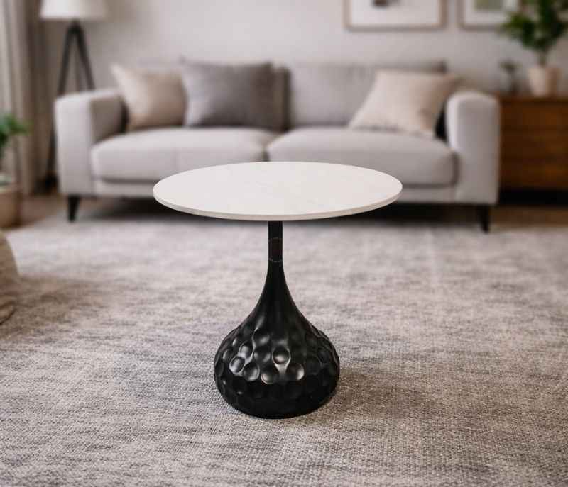 Side Table 509 Ceramic Top With Metal Base (HYD)