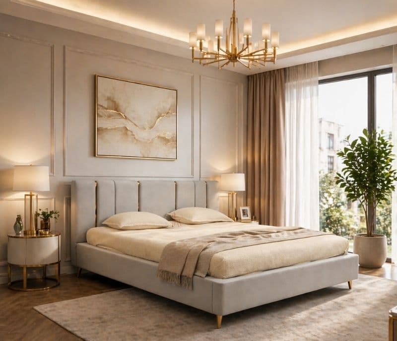 Lux Cot King Size Without Storage MDF Wood(KORA OTD)