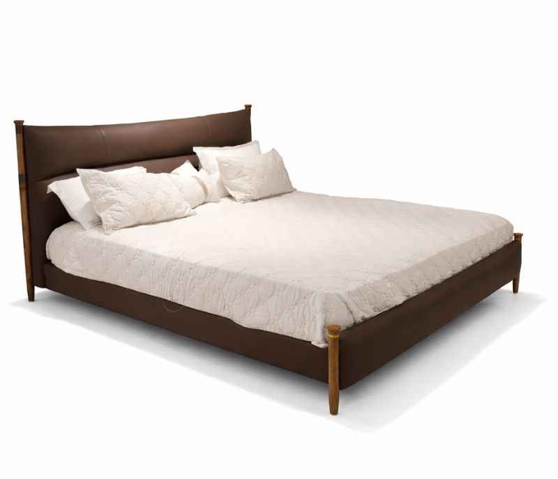 Image 5 for 2502 Queen Size Leather Bed without Storage (HYD)