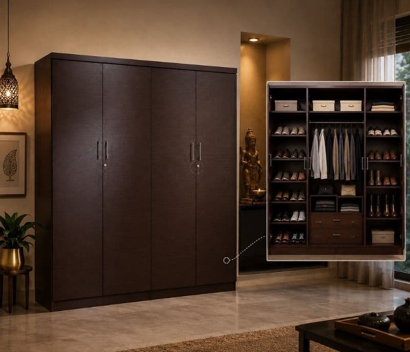 Image 2 for 4 Door Wardrobe (OWD)