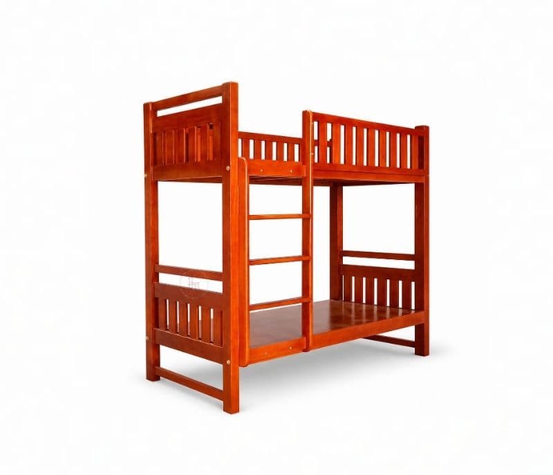 Image 8 for The Cozy-Climb Bunker Bed In Solid Mahogany Wood (WH)(BWD)(BTM)(EC)
